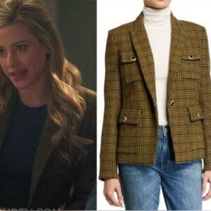 Plaid Brown Women's Blazer.